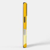 Retro Floral Gelber Frühling Groovy Mit Monogramm Case-Mate iPhone Hülle (Rückseite / Rechts)