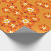 Retro Floral Geschenkwrap