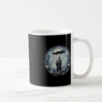 Retro floral Ghost Vintag Halloween Ghost in den Kaffeetasse