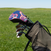 Retro Floral Golf Head Cover Golf Headcover (In SItu)