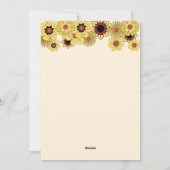 Retro Floral Groovy Graduation Feiertagskarte (Rückseite)