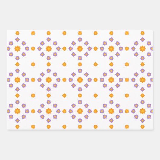 Retro Floral Induldsamkeit Geschenkpapier Set (Vorderseite 2)