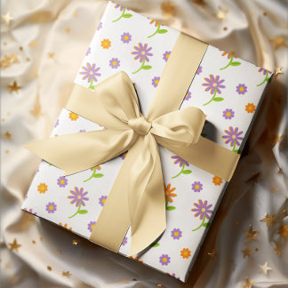 Retro Floral Induldsamkeit Geschenkpapier Set