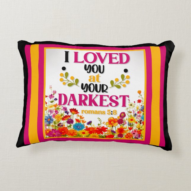 Retro floral Inspiration Dekokissen (Rückseite)