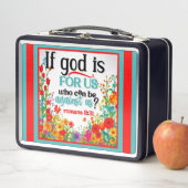 Retro floral Inspiration Metall Brotdose (Beispiel)