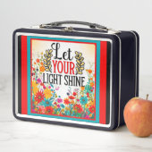 Retro floral Inspiration Metall Brotdose (Beispiel)