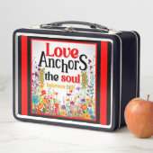 Retro floral Inspiration Metall Brotdose (Beispiel)