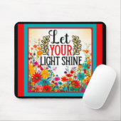 Retro Floral Inspiration Mousepad (Mit Mouse)
