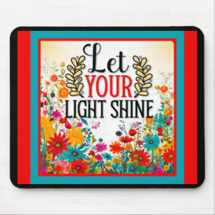 Retro Floral Inspiration Mousepad