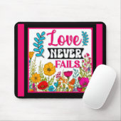Retro Floral Inspiration Mousepad (Mit Mouse)
