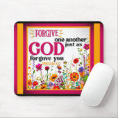 Retro Floral Inspiration Mousepad (Mit Mouse)