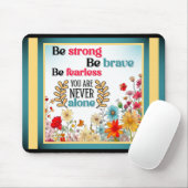 Retro Floral Inspiration Mousepad (Mit Mouse)