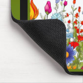 Retro Floral Inspiration Mousepad (Ecke)