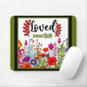 Retro Floral Inspiration Mousepad (Mit Mouse)