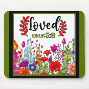 Retro Floral Inspiration Mousepad
