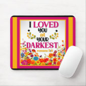 Retro Floral Inspiration Mousepad (Mit Mouse)