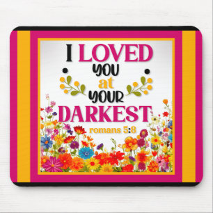 Retro Floral Inspiration Mousepad