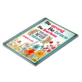Retro floral Inspiration Notizblock (Linke Seite)