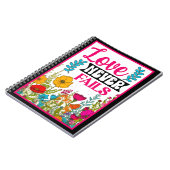 Retro floral Inspiration Notizblock (Linke Seite)