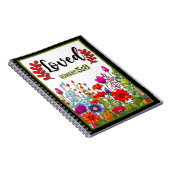 Retro floral Inspiration Notizblock (Rechte Seite)