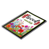 Retro floral Inspiration Notizblock (Linke Seite)