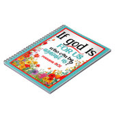 Retro floral Inspiration Notizblock (Linke Seite)