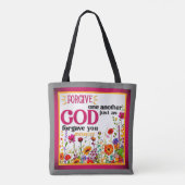Retro floral Inspiration Tasche (Rückseite)