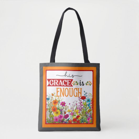 Retro floral Inspiration Tasche (Vorderseite)