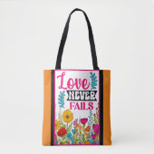 Retro floral Inspiration Tasche (Vorderseite)