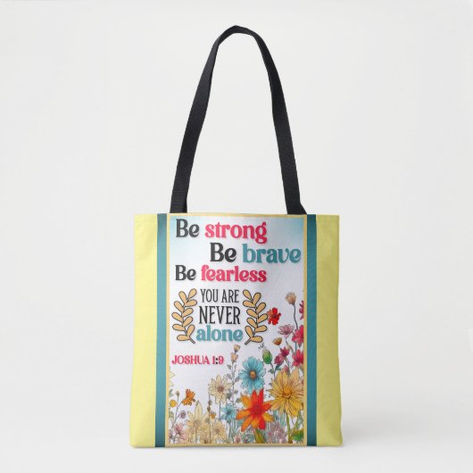 Retro floral Inspiration Tasche (Vorderseite)