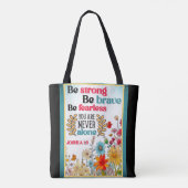Retro floral Inspiration Tasche (Rückseite)