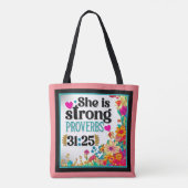 Retro floral Inspiration Tasche (Rückseite)
