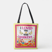 Retro floral Inspiration Tasche (Rückseite)