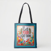 Retro floral Inspiration Tasche (Vorderseite)