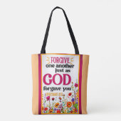 Retro floral Inspiration Tasche (Rückseite)
