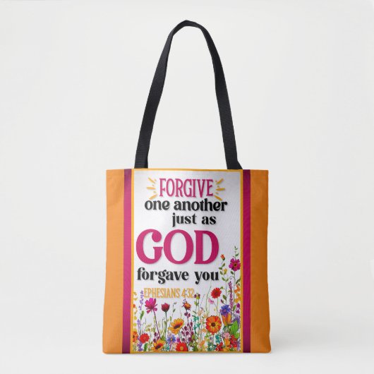 Retro floral Inspiration Tasche (Vorderseite)