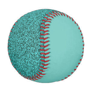 Retro Floral Jade Aquamarin Türkis Baseball