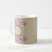 Retro, floral kaffeetasse (Vorderseite Links)