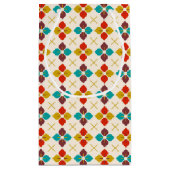 Retro Floral Kleine Geschenktüte (Rückseite)