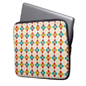 Retro Floral Laptopschutzhülle (Vorderseite Links)