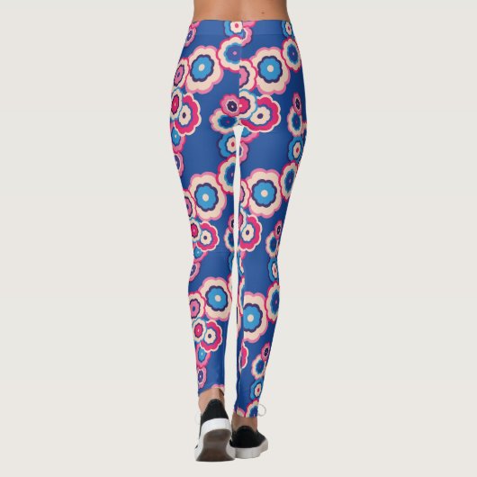 Retro Floral Leggings (Rückseite)