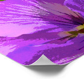 Retro Floral Magenta Fuchsia Brautparty Willkommen Poster (Ecke)