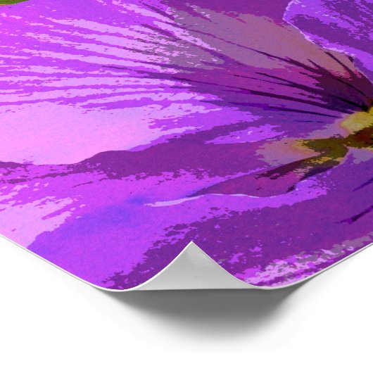 Retro Floral Magenta Fuchsia Brautparty Willkommen Poster (Ecke)