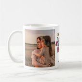 Retro Floral "Mama" Foto Tasse (Links)
