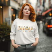 Retro Floral "MAMA" Sweatshirt mit Kindernamen