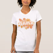 Retro Floral Mama T-Shirt (Vorderseite)