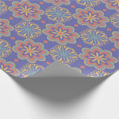Retro Floral Mandala Muster Wrap Geschenkpapier (Ecke)