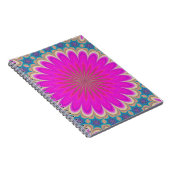 Retro Floral Mandala Psychedelic Blume Power Notizblock (Rechte Seite)