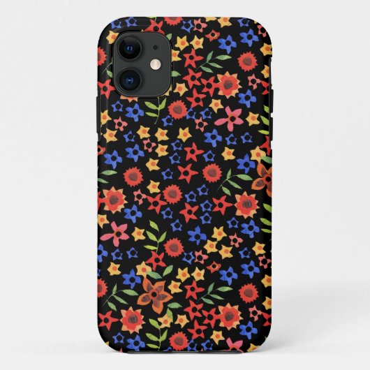 Retro Floral Miniprint Custom iPhone 5/5s Fall Case-Mate iPhone Hülle (Rückseite)