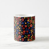 Retro Floral Miniprint kundenspezifischer Kaffee T Kaffeetasse (Mittel)